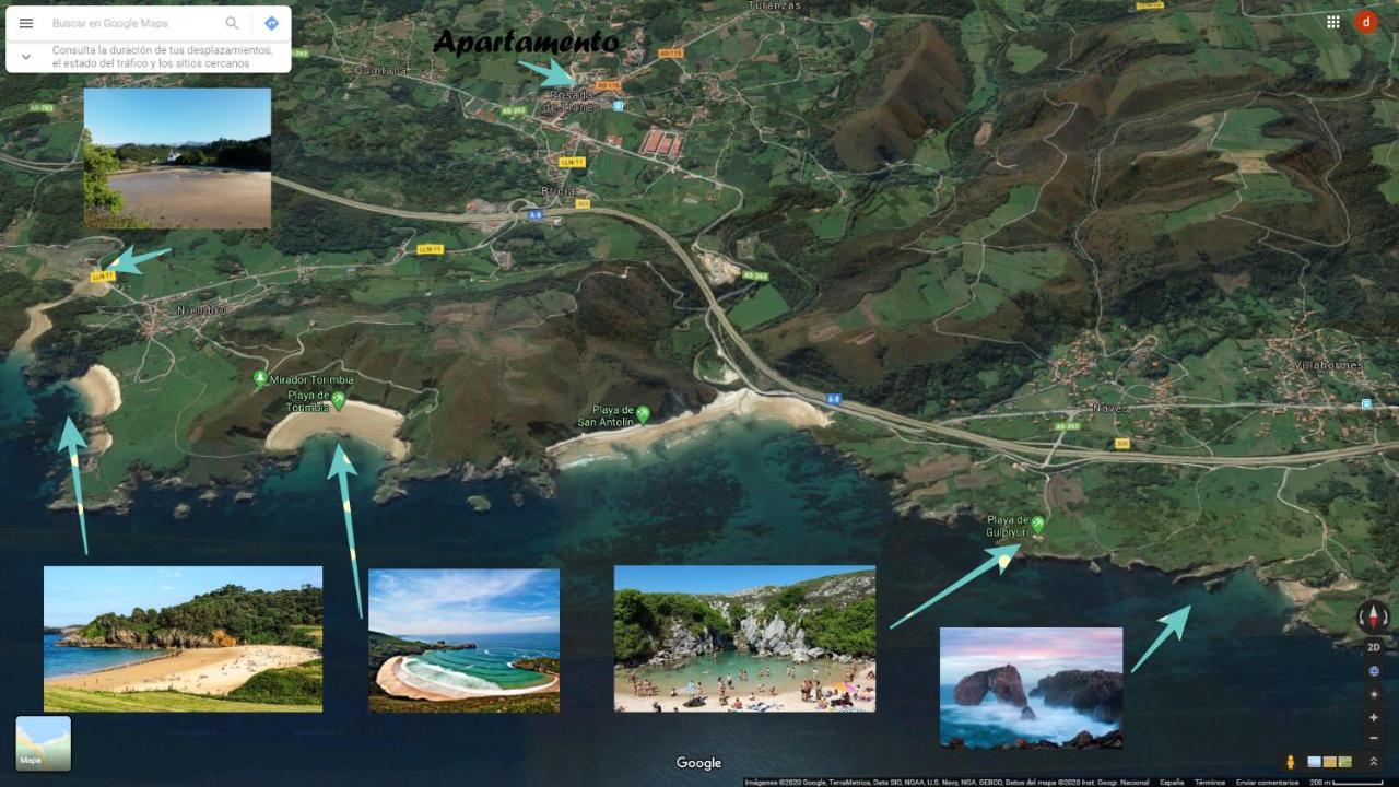 Apartamento Playa De Toranda Posada De Llanes Eksteriør bilde