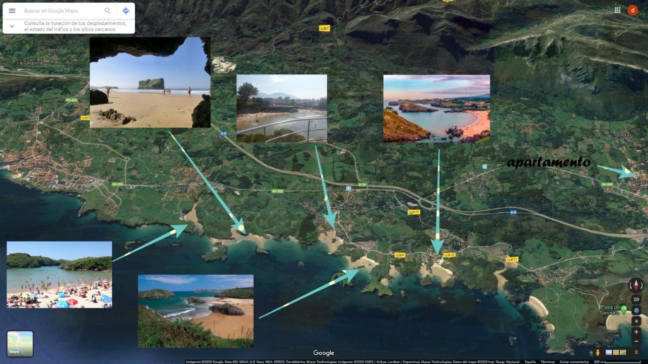 Apartamento Playa De Toranda Posada De Llanes Eksteriør bilde